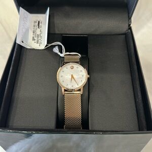 Brand new never worn with tags Movado watch rose gold